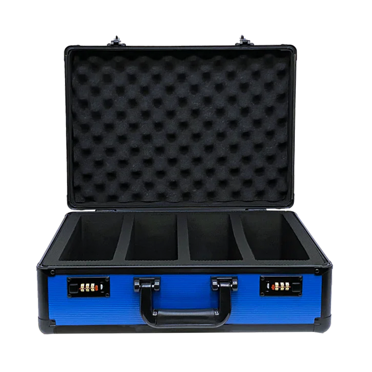 Zion Graded Lock Case Hard Shell With Locks 4 Row Slab Case Blue 1