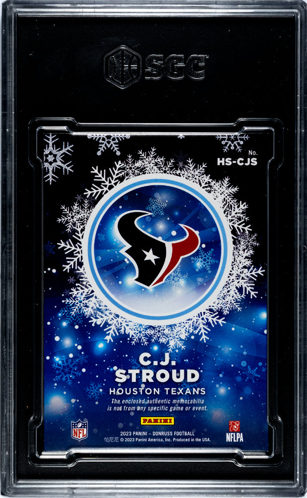 2023 Donruss CJ Stroud Rookie Holiday Sweaters SGC 9