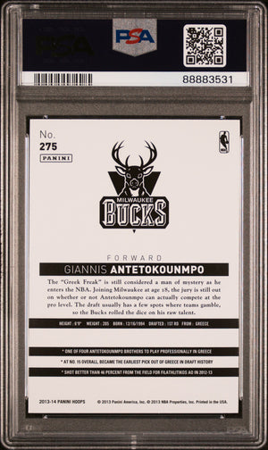 2013 Panini Hoops Basketball G. Antetokounmpo RC PSA 10 #275 