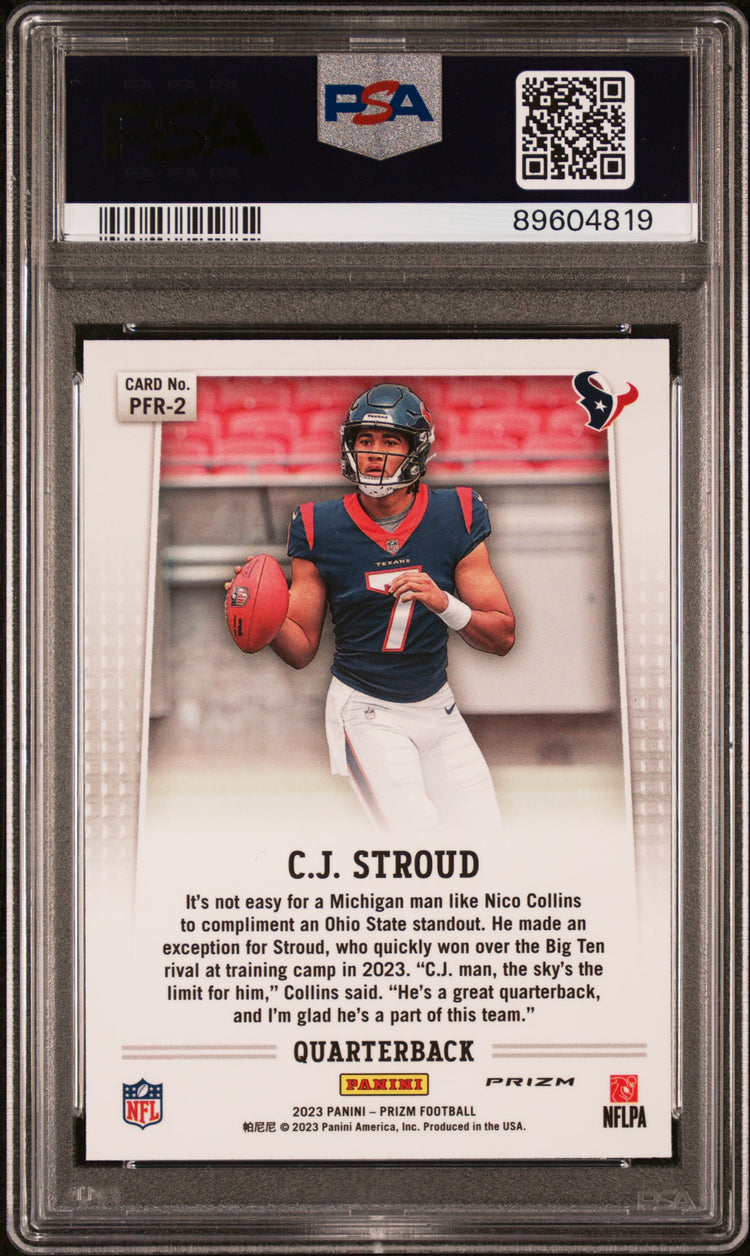 2023 Panini Prizm Prizm Flashback Rookie CJ Stroud PSA 10 #PFR-2 