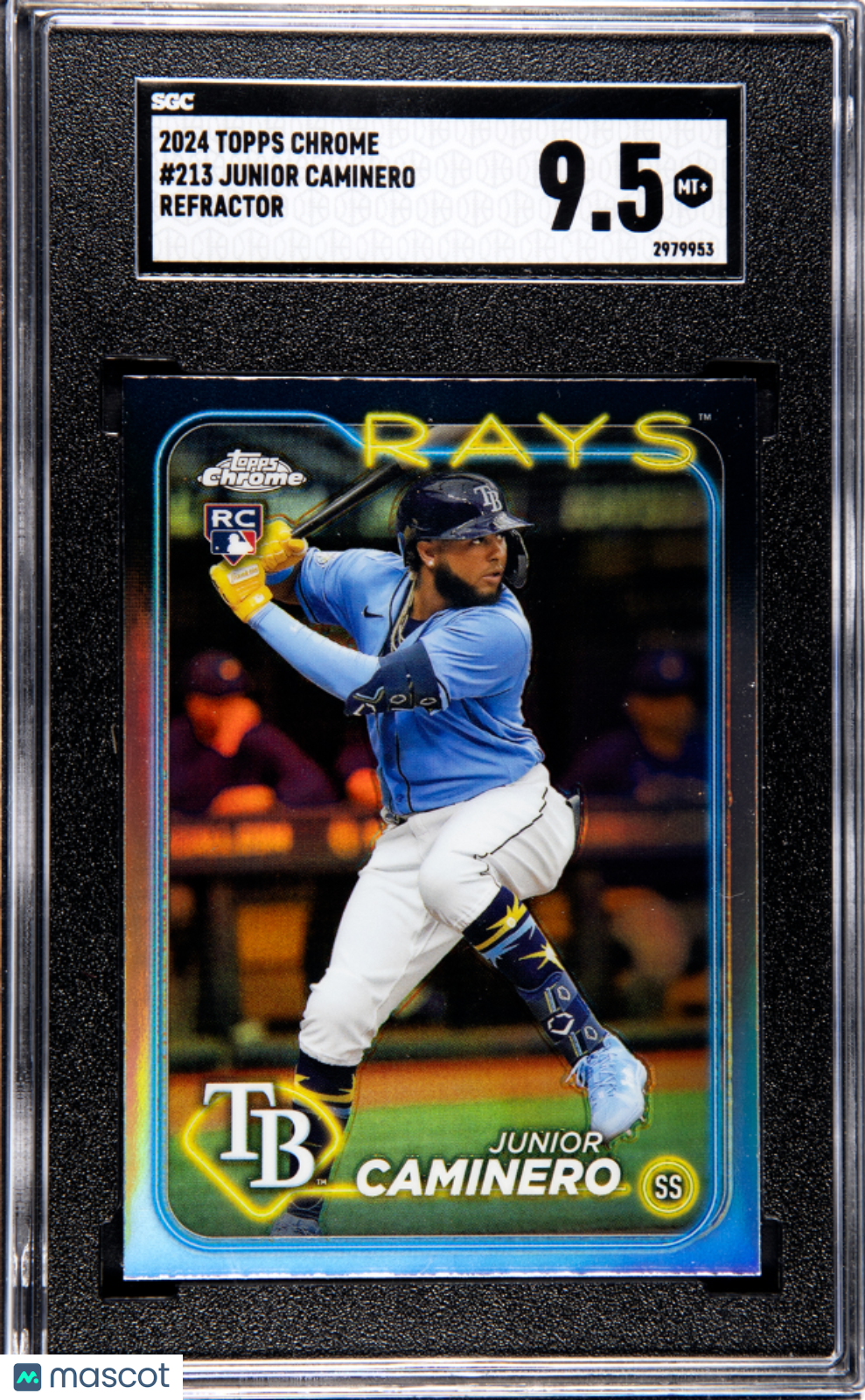 2024 Topps Chrome Baseball Junior Caminero RC SGC 9.5 #213 