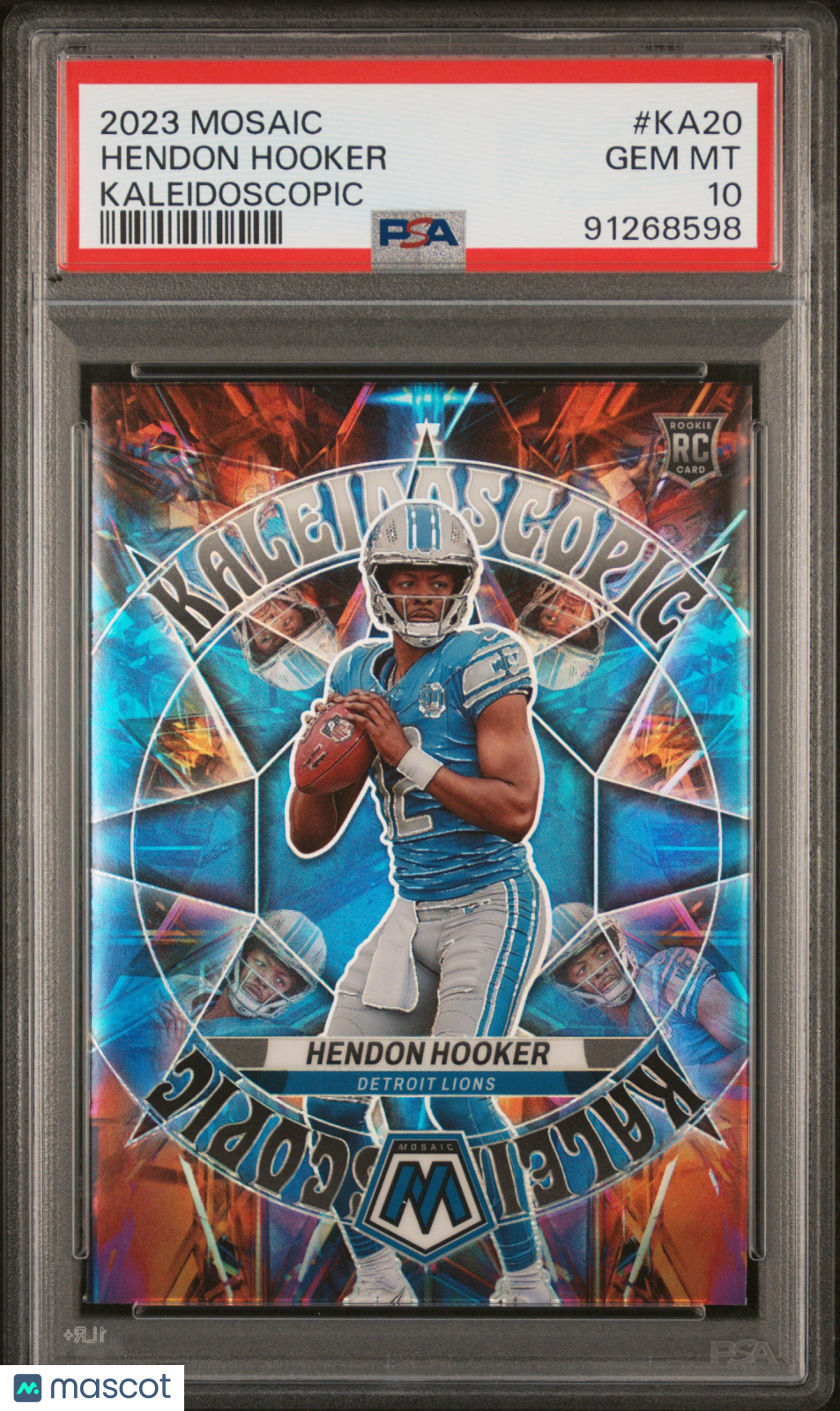 2023 Panini Mosaic Kaleidoscopic Hendon Hooker RC PSA 10 #KA-20 