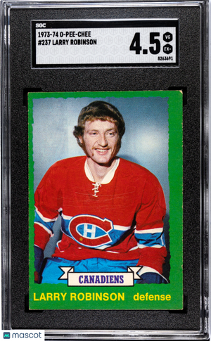 1973-74 O-Pee-Chee Hockey Sgc 4.5 Larry Robinson #237 1