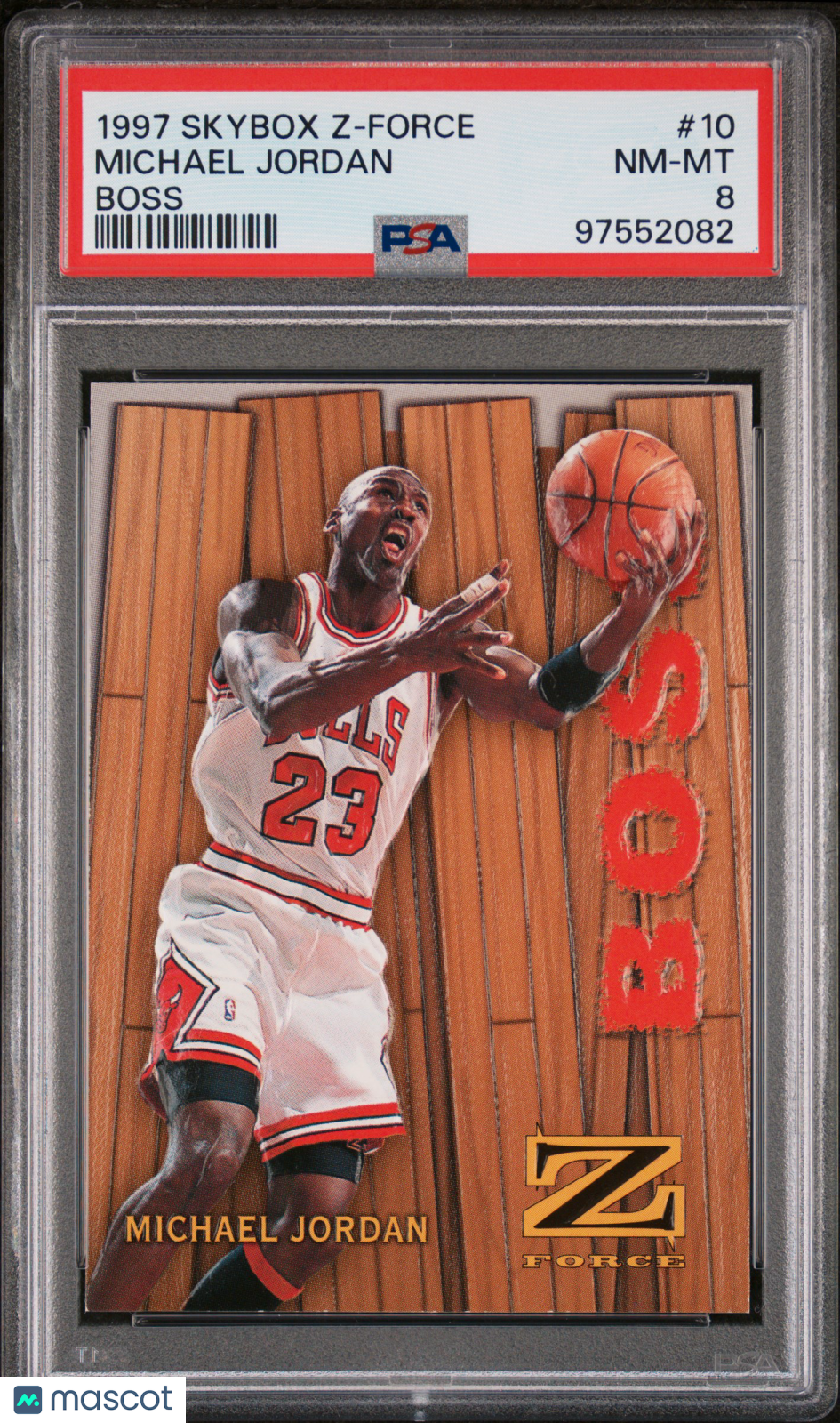 1997 Skybox Z-Force Boss Michael Jordan #10 PSA 8 