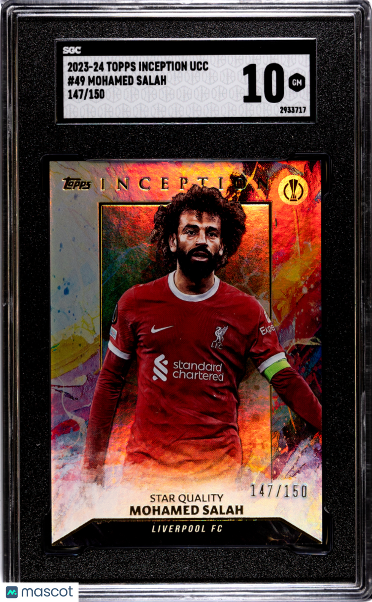 2023 Topps Inception UCC Mohamed Salah SGC 10 /150 #49 