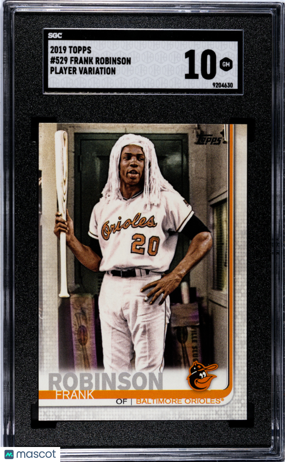 2019 Topps Baseball SGC 10 Frank Robinson Player Variation #529 