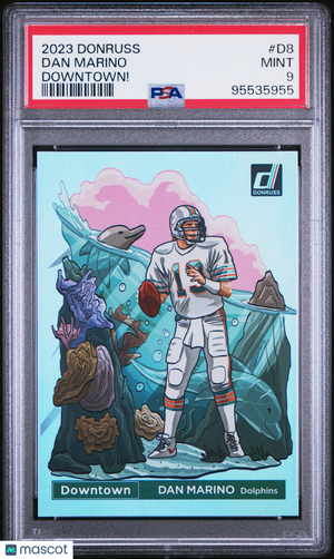 2023 Panini Donruss Downtown! Dan Marino #D8 PSA 9 