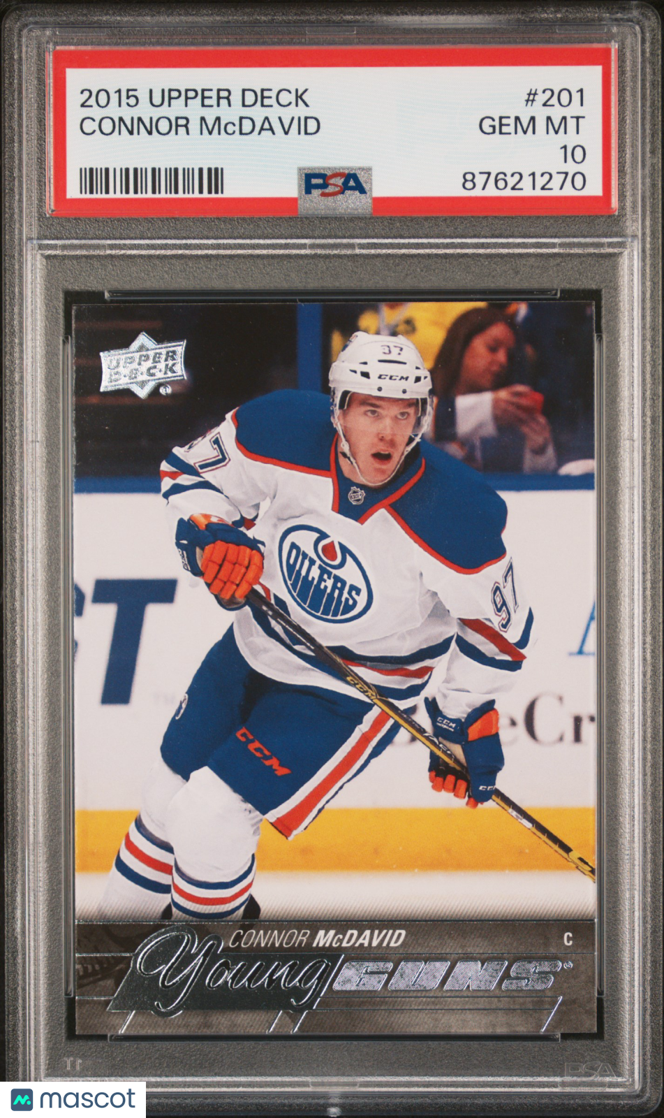 2015-16 Upper Deck Series One Hockey Connor McDavid Young Guns PSA 10 #201 