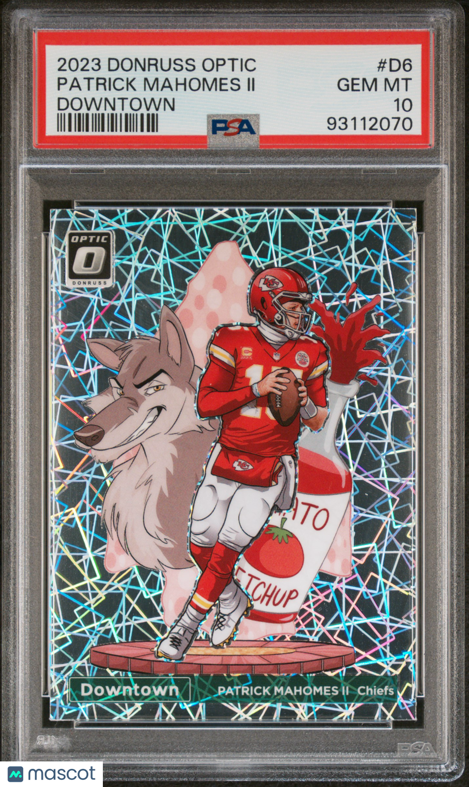 2023 Panini Donruss Optic Downtown! Patrick Mahomes II #D6 PSA 10 