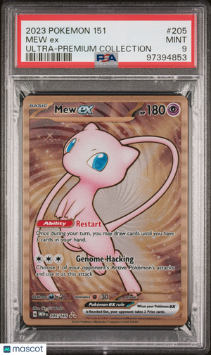 2023 Pokémon 151 Psa 9 Mew Ex Metal Ultra Premium Collection #205 1