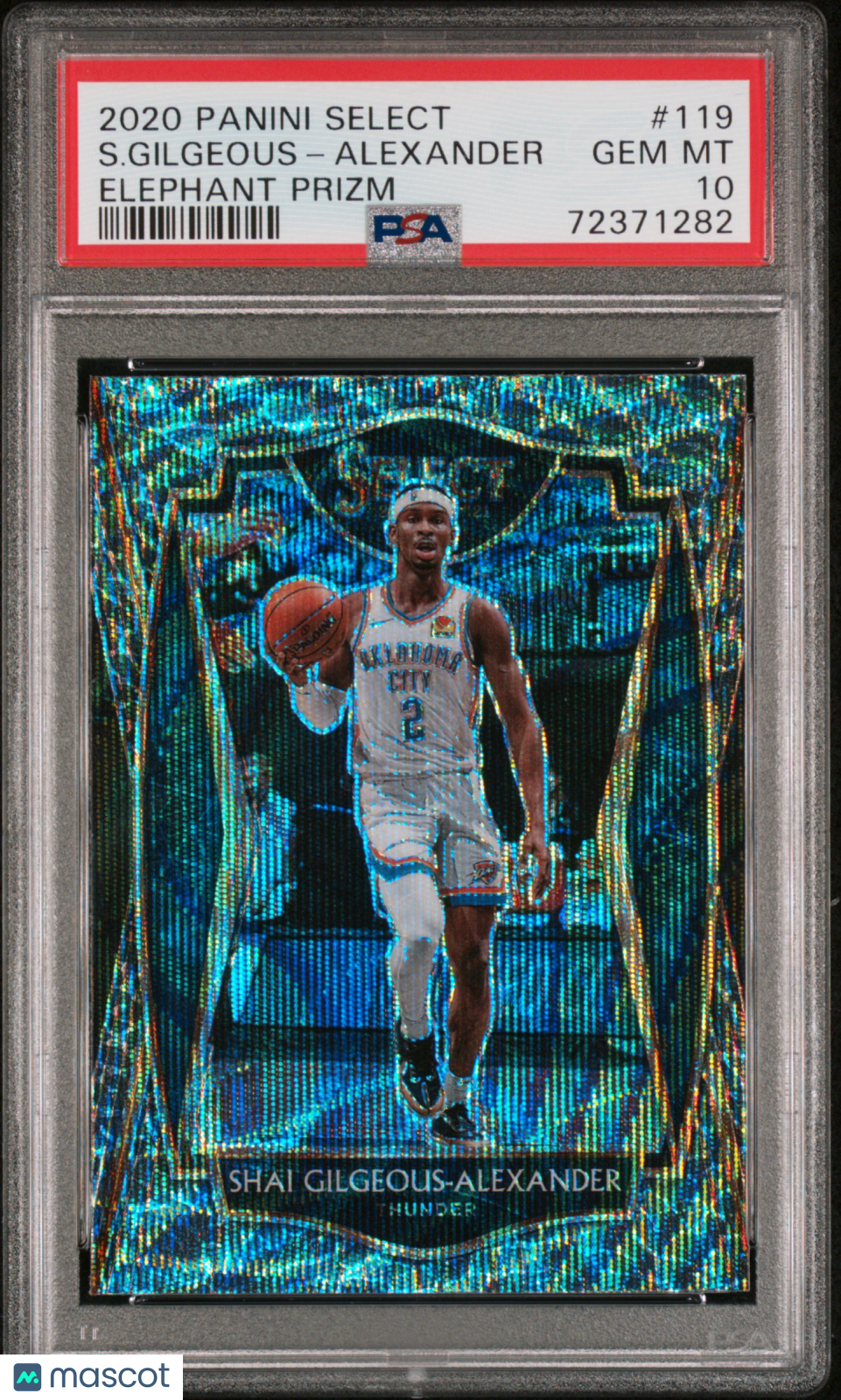 2020 Panini Select Basketball S. Gilgeous-Alexander Elephant Prizm PSA 10 POP 1 