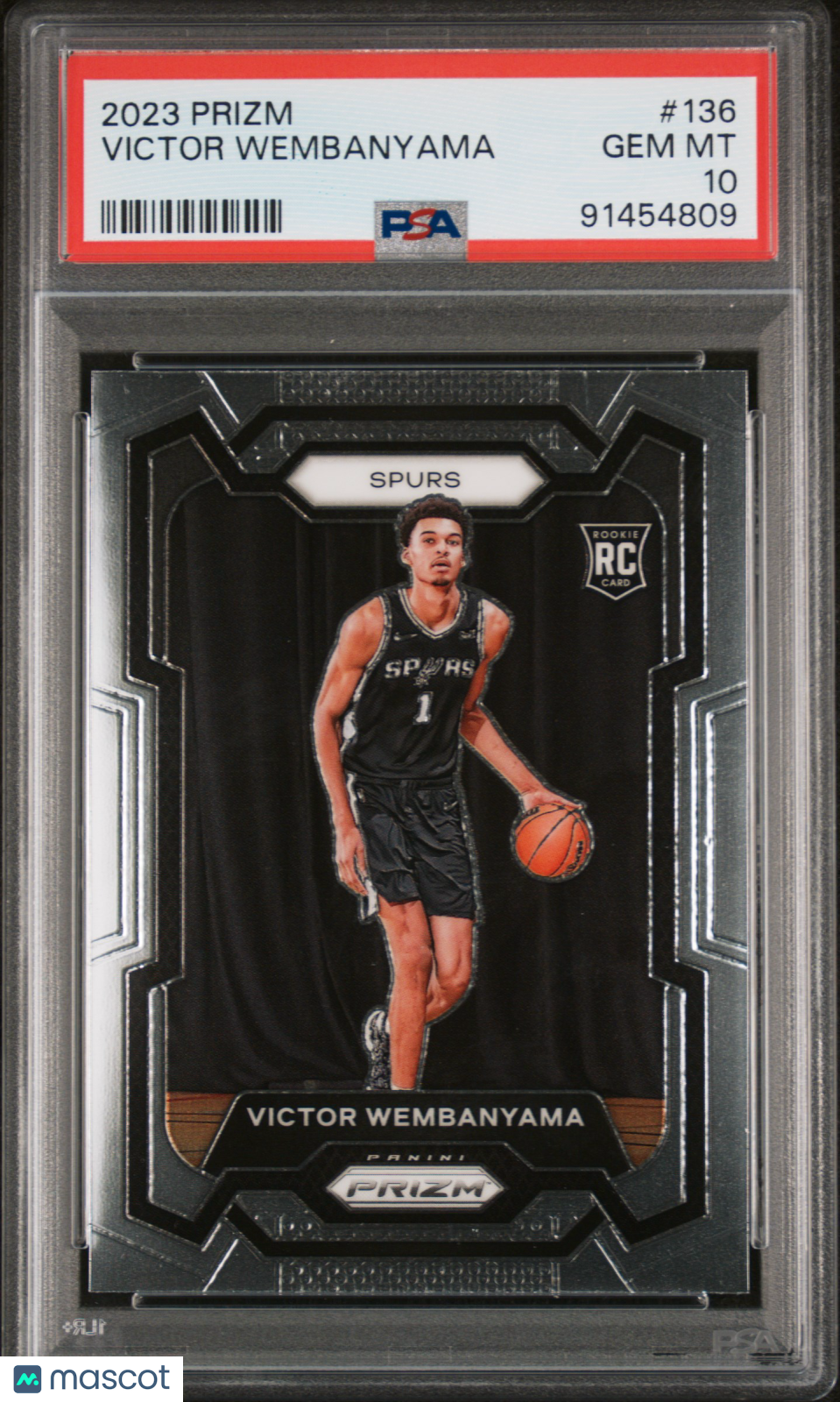 2023 Panini Prizm Victor Wembanyama RC #136 PSA 10