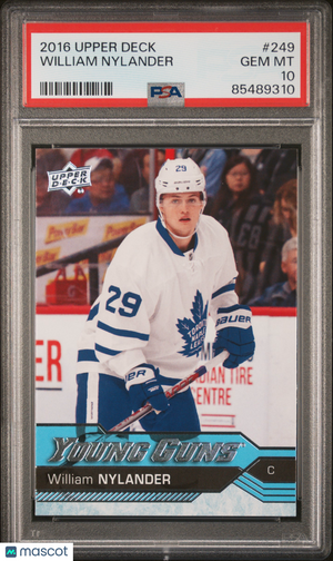 2016-17 Upper Deck Series One Hockey William Nylander Young Guns PSA 10 