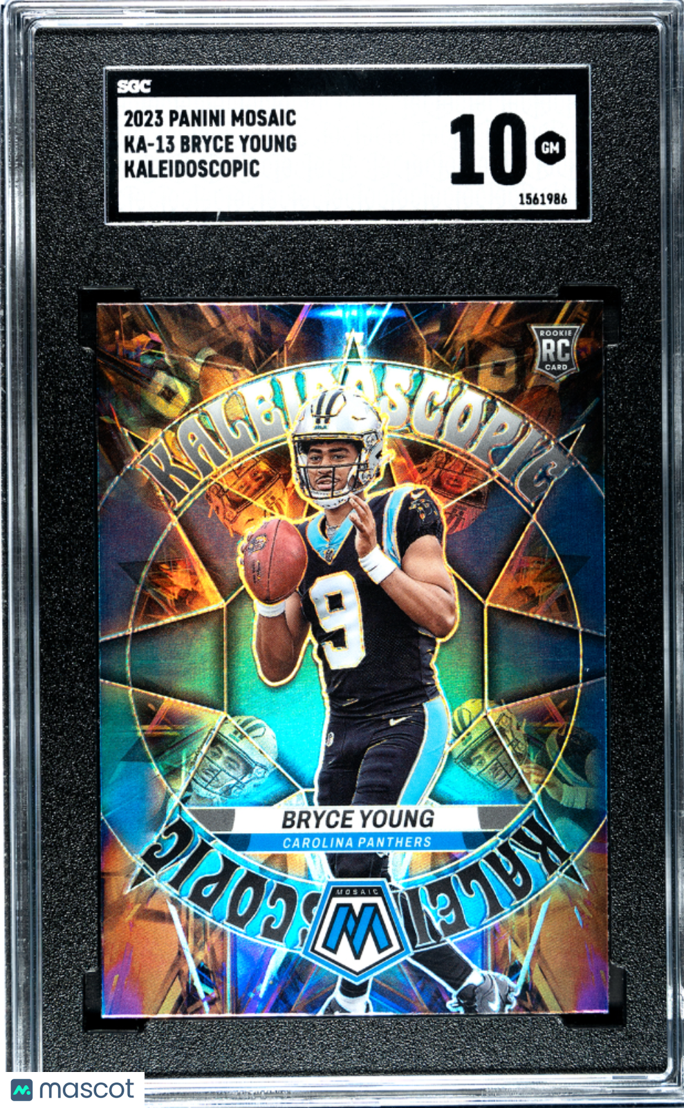 2023 Panini Mosaic Bryce Young RC Rookie Kaleidoscopic SGC 10