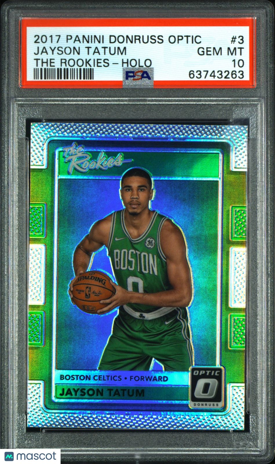 2017 Panini Donruss Optic The Rookies Holo Jayson Tatum PSA 10 #3 