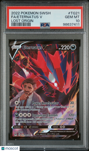 2022 Pokémon SWSH Lost Origin FA/Eternatus V PSA 10 