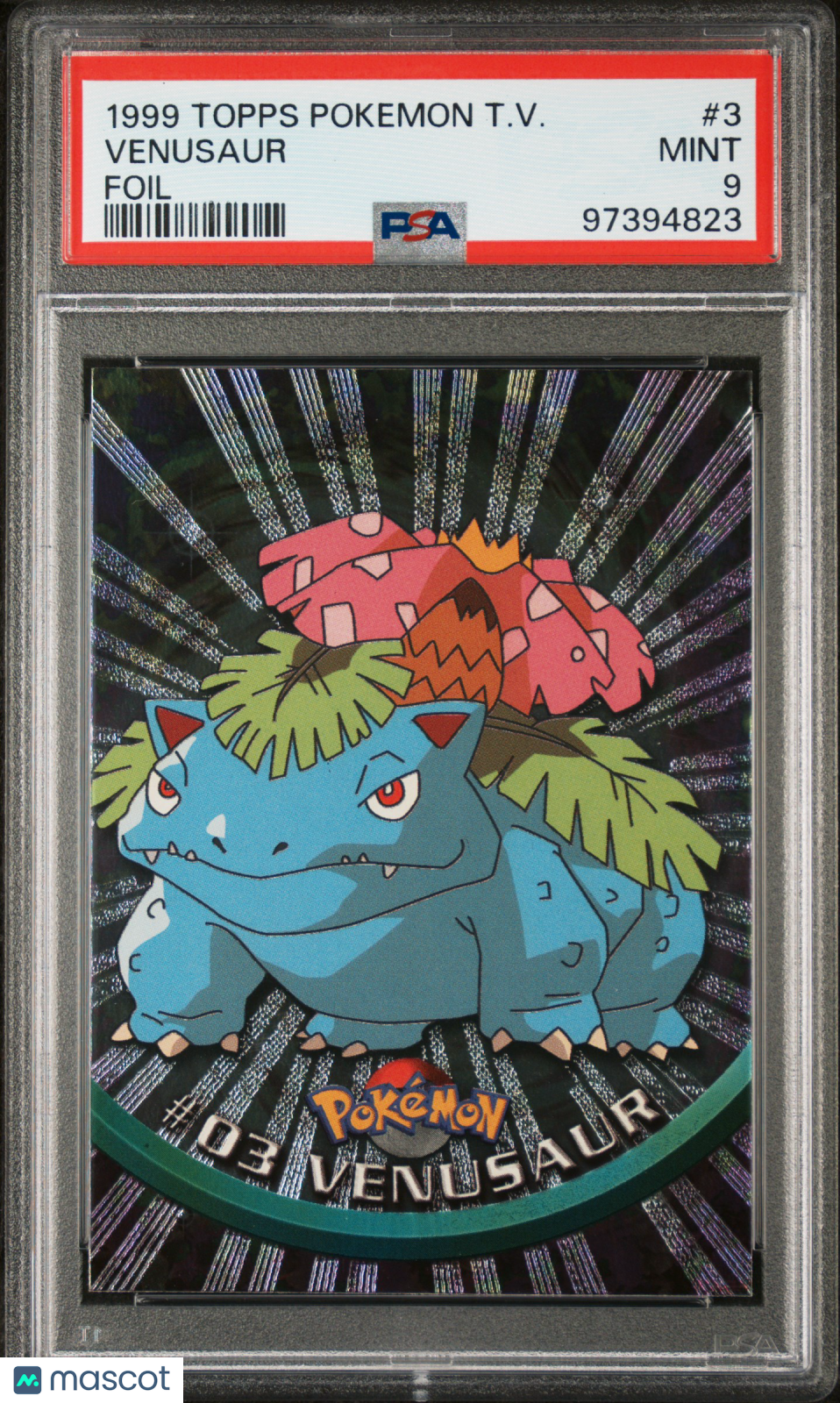 1999 Topps Pokemon Tv Psa 9 Venusaur Foil #3 1