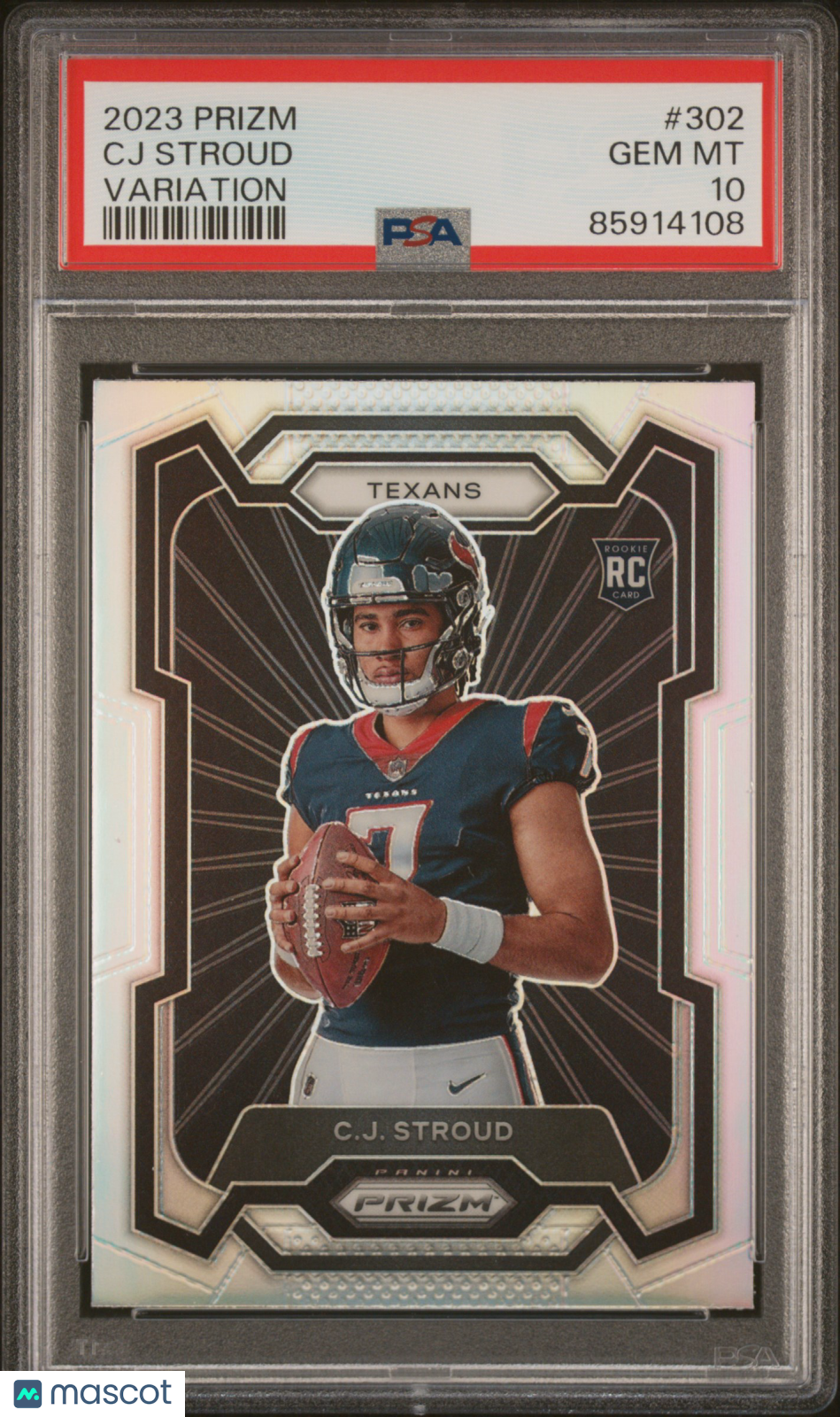 2023 Panini Prizm Football CJ Stroud RC Variation PSA 10 #302 