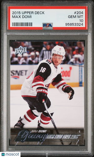 2015 Upper Deck Series One PSA 10 Max Domi Young Guns #204 