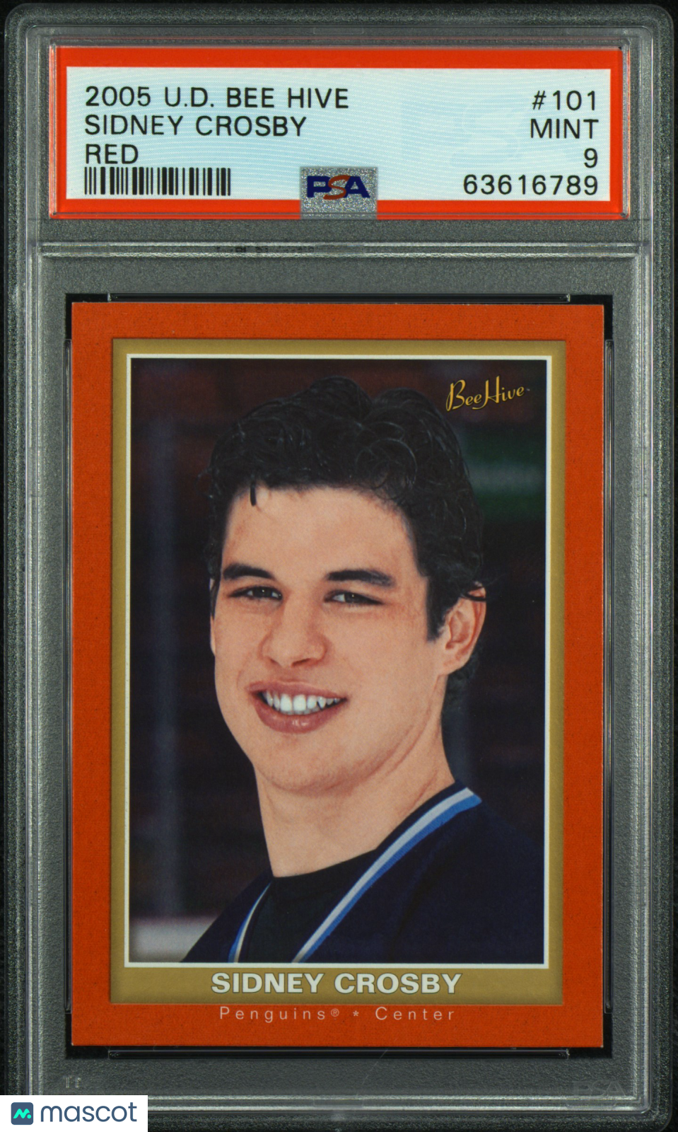 2005 Upper Deck Bee Hive PSA 9 Sidney Crosby Red #101