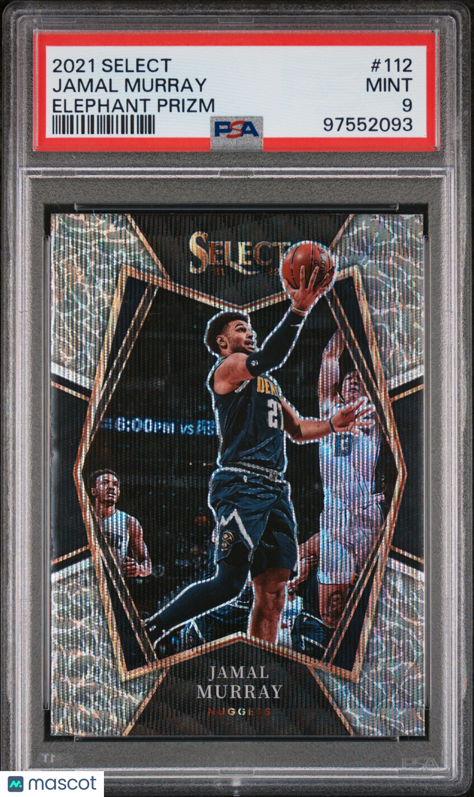 2021 Panini Select Basketball Jamal Murray Elephant Prizm PSA 9 #112 