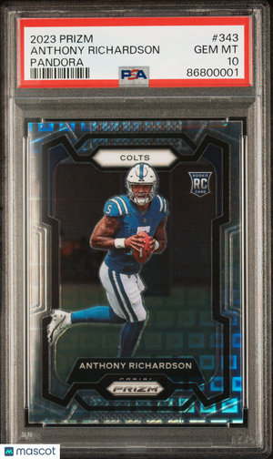 2023 Panini Prizm PSA 10 Anthony Richardson RC Pandora 367/400 #343 