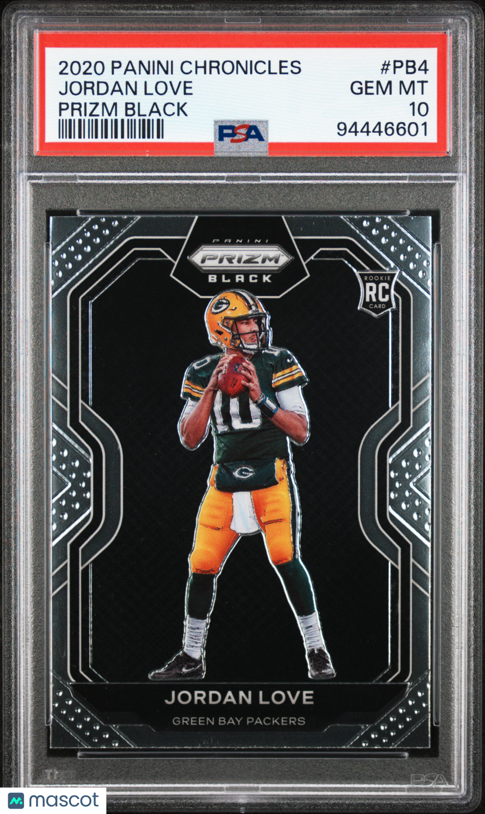 2020 Panini Chronicles Prizm Black Jordan Love RC PSA 10 #PB-4 