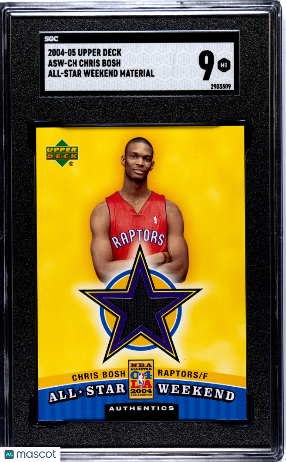 2004-05 Upper Deck All-Star Weekend Material SGC 9 Chris Bosh #ASW-CH