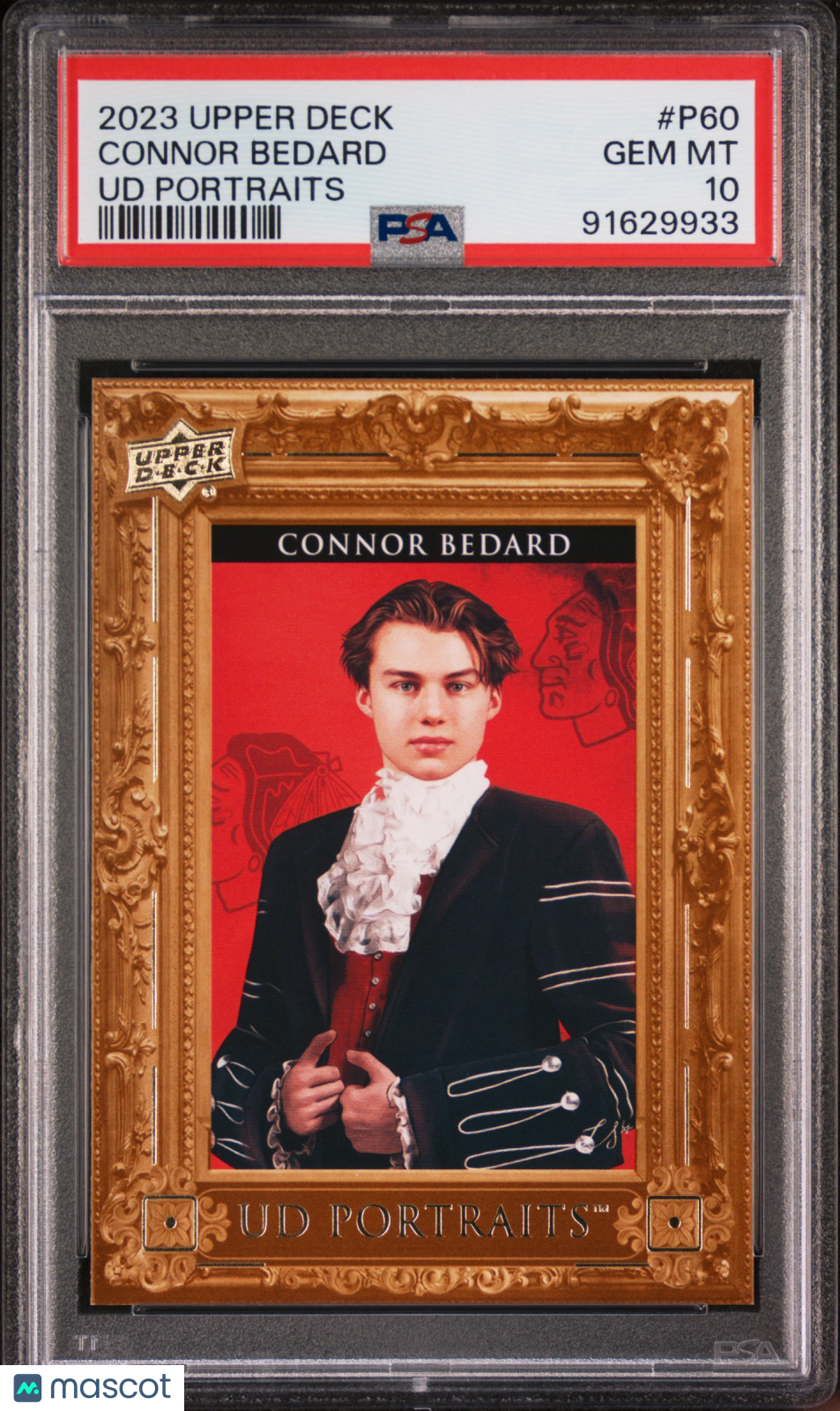 2023 Upper Deck UD Portraits Connor Bedard #P60 PSA 10