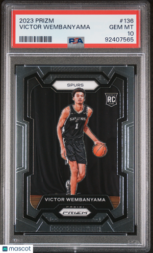 2023 Panini Prizm Basketball Victor Wembanyama RC Prizm PSA 10 #136 