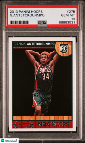 2013 Panini Hoops Basketball G. Antetokounmpo RC PSA 10 #275 