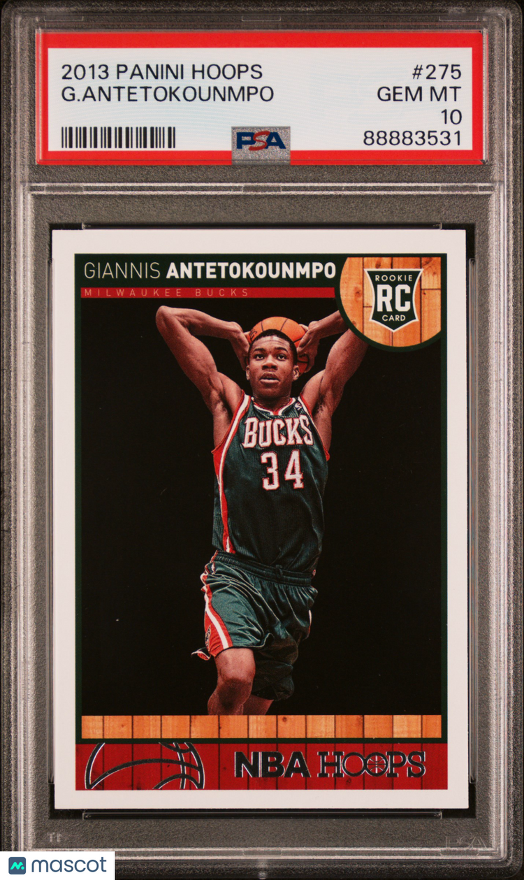 2013 Panini Hoops Basketball G. Antetokounmpo RC PSA 10 #275 