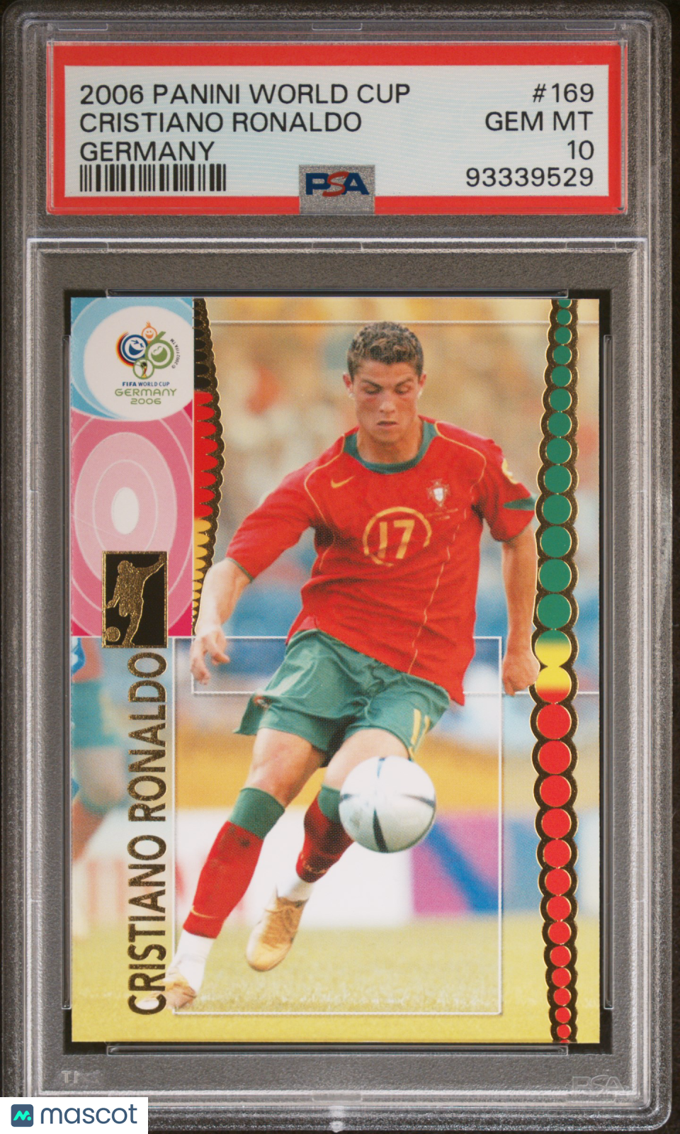 2006 Panini World Cup Germany Cristiano Ronaldo #169 PSA 10 