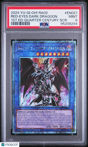 2024 Yu-Gi-Oh! Ra02 Psa 9 Red-Eyes Dark Dragoon 1St Edition Quarter Century Scr. 1