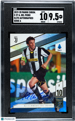 2019-20 Panini Chronicles SGC 9.5 Alessandro Del Piero Elite Auto Serie A #E-27 