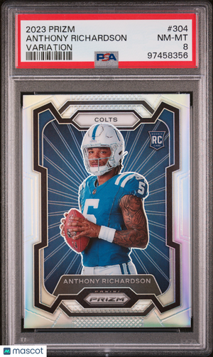 2023 Panini Prizm Anthony Richardson Variation RC #304 PSA 8 