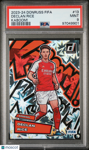 2023-24 Panini Donruss FIFA Kaboom! Declan Rice PSA 9 #13 