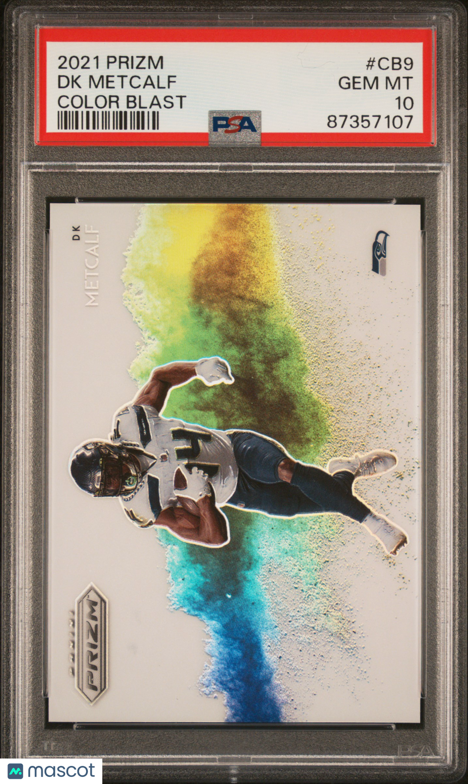 2021 Panini Prizm Color Blast DK Metcalf #CB9 PSA 10 