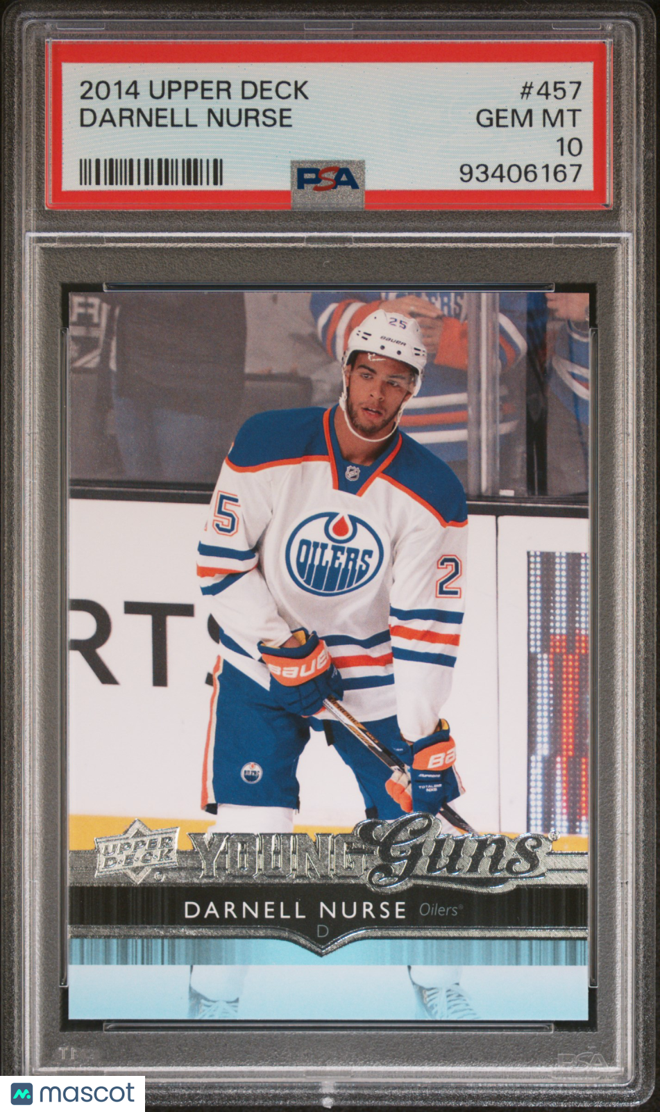 2014-15 UD Series Two Hockey PSA 10 Darnell Nurse Young Guns #457