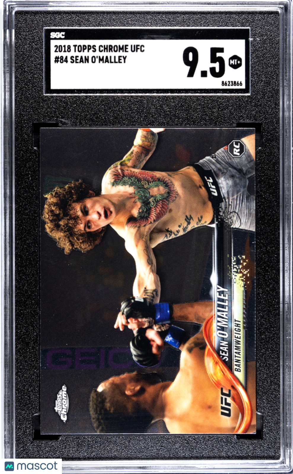 2018 Topps Chrome UFC Sean O'Malley RC SGC 9.5 #84 