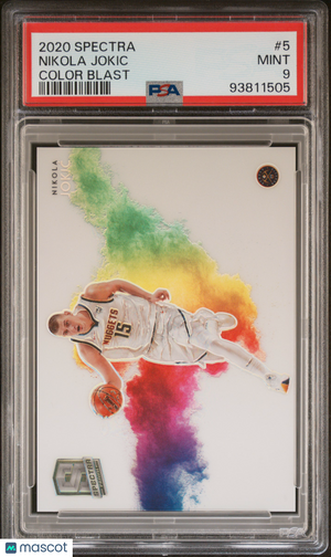 2020 Panini Spectra Basketball Color Blast Nikola Jokic #5 PSA 9 