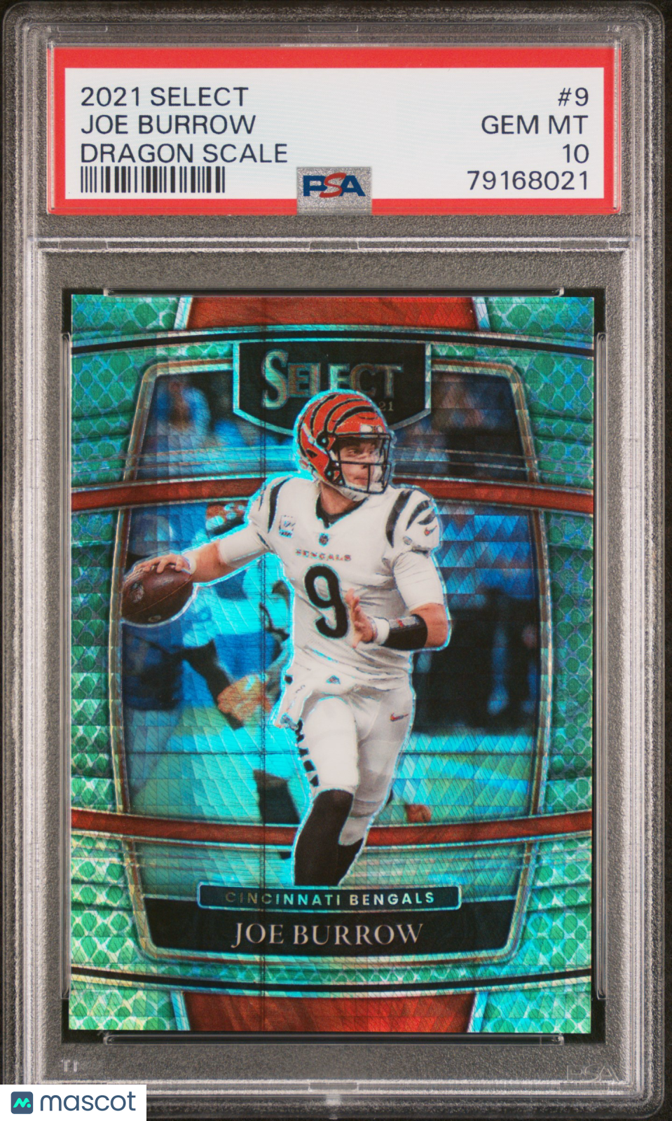 2021 Panini Select PSA 10 Joe Burrow Dragon Scale 43/89 #9 