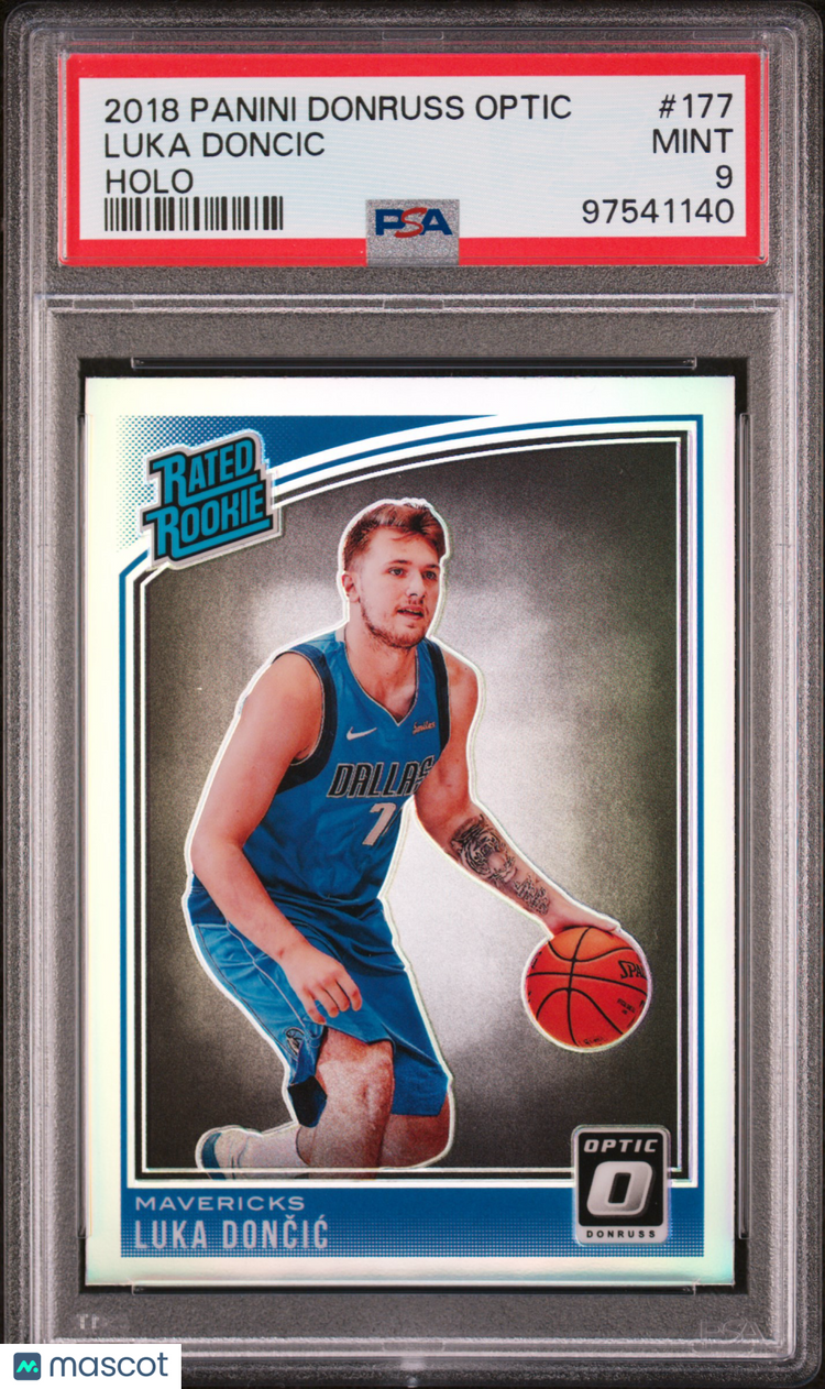 2018 Panini Donruss Optic Holo Luka Doncic Rated Rookie PSA 9 #177 