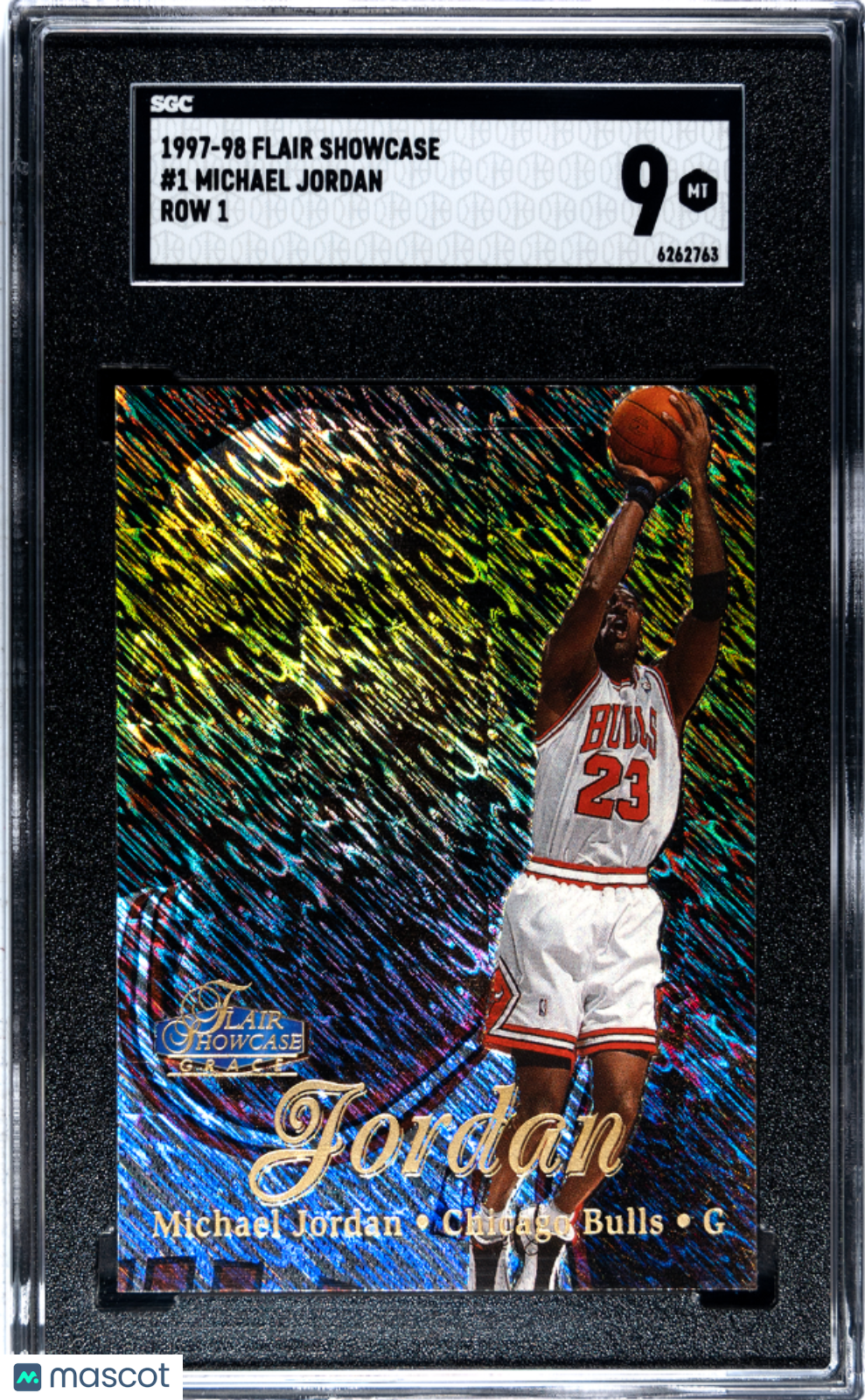 1997-98 Flair Showcase Grace Michael Jordan Row 1 #1 SGC 9