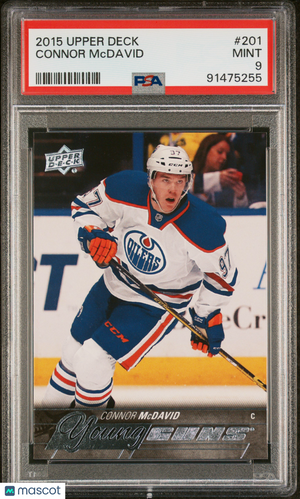 2015-16 Upper Deck Series One Hockey Connor McDavid Young Guns PSA 9 