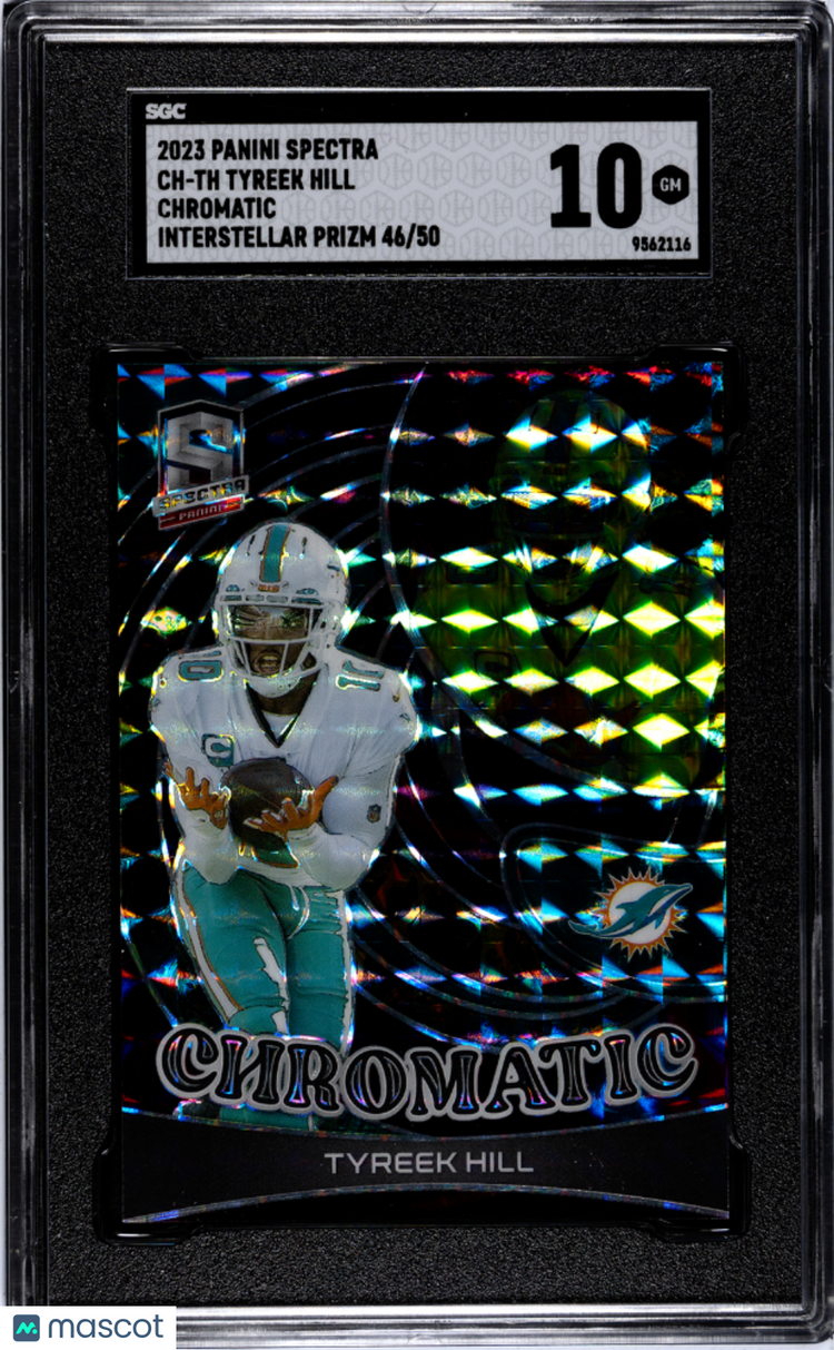 2023 Panini Spectra Tyreek Hill Chromatic Interstellar Prizm SGC 10 46/50 