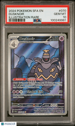 2024 Pokémon Shrouded Fable Dusknoir Illustration Rare PSA 10 #070 