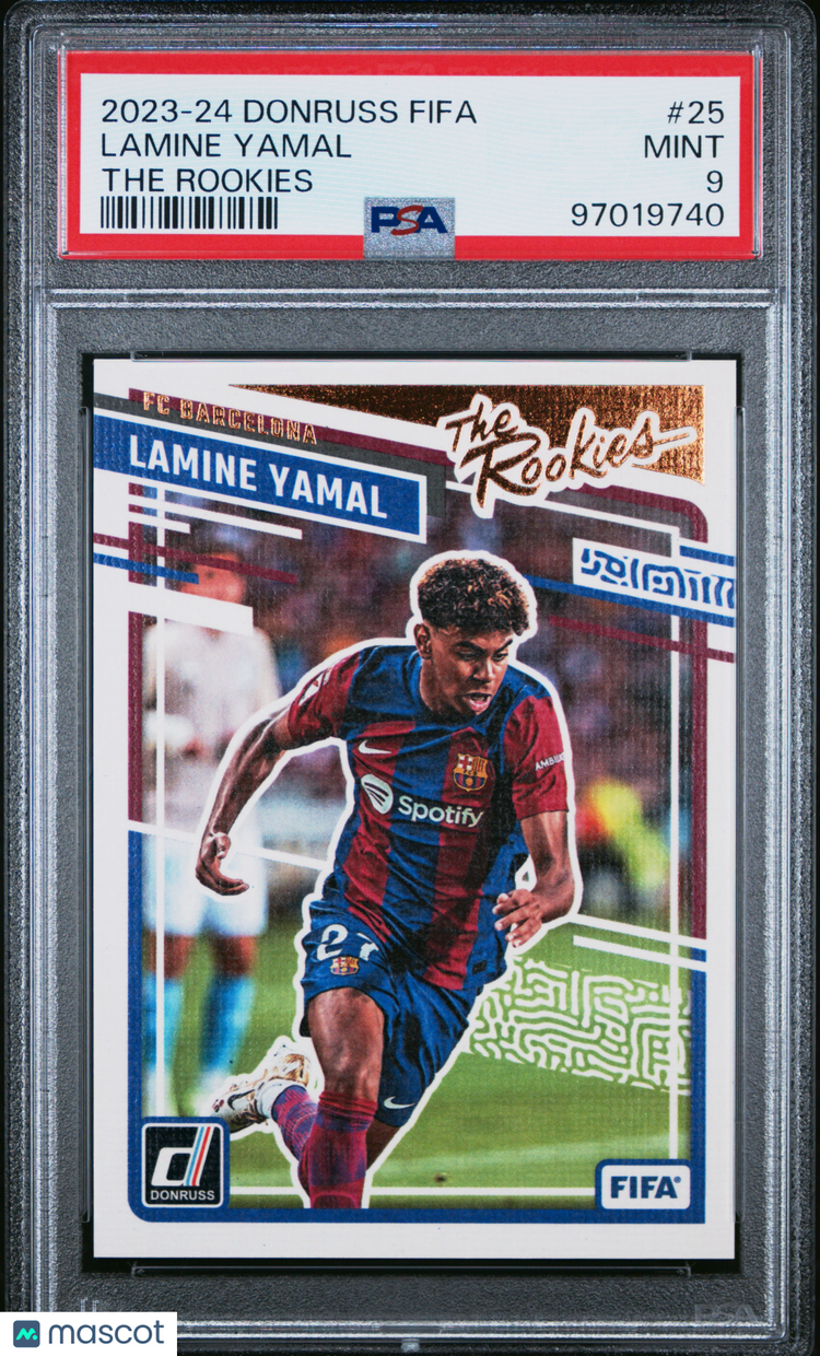 2023-24 Panini Donruss FIFA The Rookies Lamine Yamal #25 PSA 9 