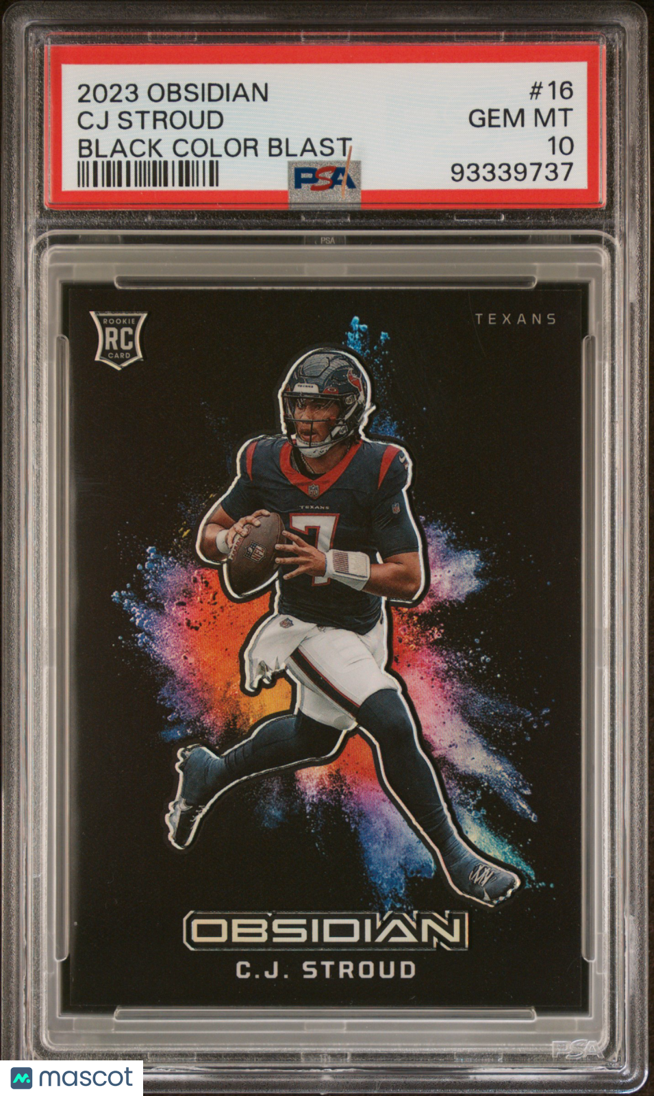 2023 Panini Obsidian Black Color Blast CJ Stroud RC PSA 10 #16 