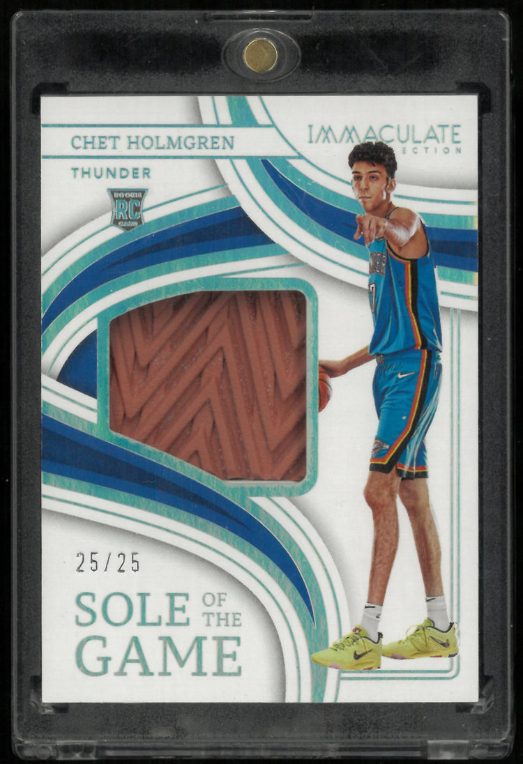 2022-23 Panini Immaculate Basketball Chet Holmgren RC Sole Of The Game 25/25 #SG-CHT 